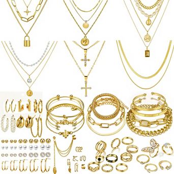 Layered Necklace Jewelry Set