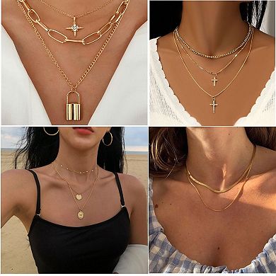 Layered Necklace Jewelry Set