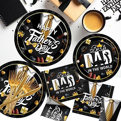 178pc Fathers Day Tableware