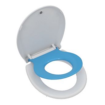 Elongated Round Soft Close Toilet Seat, Universal Easy Installation Potty Training Friendly Bathroom