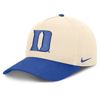 Unisex Nike Natural/Royal Duke Blue Devils Campus Prep Rise Adjustable Hat