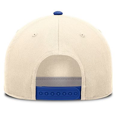 Unisex Nike Natural/Royal Duke Blue Devils Campus Prep Rise Adjustable Hat