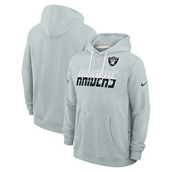Men's Nike Silver Las Vegas Raiders Sideline Standard Issue Dri-FIT Hoodie
