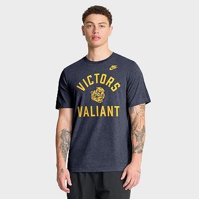 Men's Nike Heather Navy Michigan Wolverines Legacy Mantra Tri-Blend T-Shirt