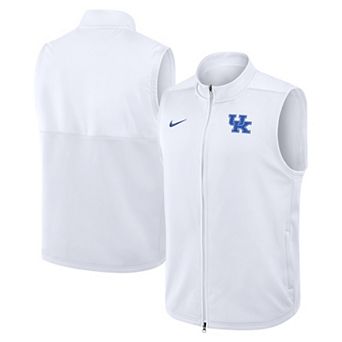 Men's Nike White Kentucky Wildcats Primetime Victory Therma-FIT Full-Zip Vest