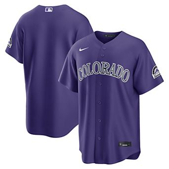 Men's Nike Purple Colorado Rockies Alternate Stadium Jersey