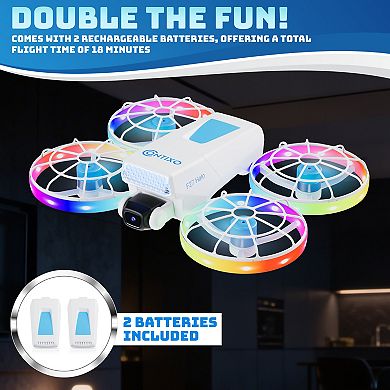 Contixo F27 Halo Mini Foldable Drone with Screen Remote, LED Lights, 720P Camera
