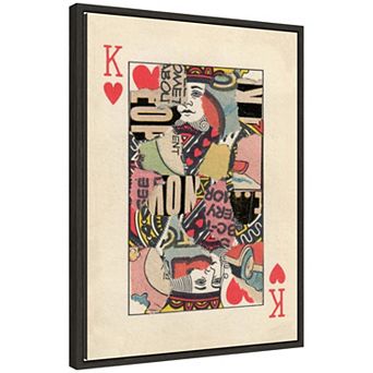 King for Now FC by Felicia Dadak Framed Canvas Wall Art Print