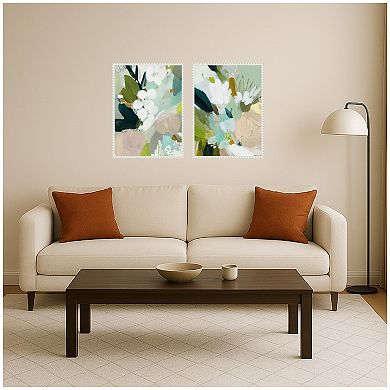 Lush Garden I 2 Piece Framed Canvas Wall Art Set by Amy Lighthall