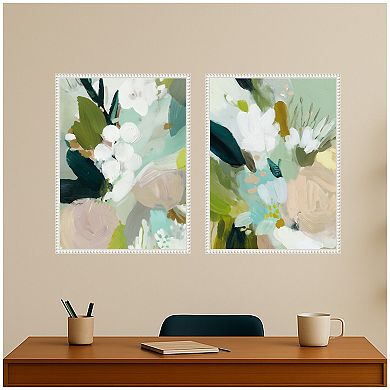 Lush Garden I 2 Piece Framed Canvas Wall Art Set by Amy Lighthall