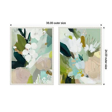 Lush Garden I 2 Piece Framed Canvas Wall Art Set by Amy Lighthall