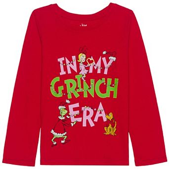Girls 4-12 Jumping Beans® "In My Grinch Era" Long Sleeve Graphic Tee