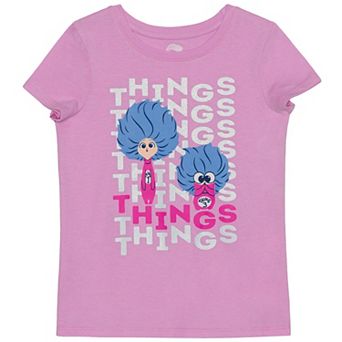 Girls 4-12 Jumping Beans® Thing 1 Thing 3 Short Sleeve Graphic Tee