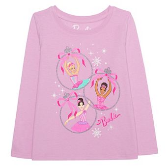 Baby & Toddler Girl Jumping Beans® Barbie Nutcracker Ornament Graphic Long Sleeve Tee