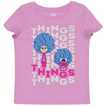 Baby & Toddler Girl Jumping Beans® Thing 1 Thing 3 Short Sleeve Graphic Tee
