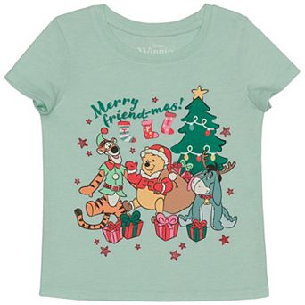 Baby & Toddler Girl Jumping Beans® Disney's Winnie The Pooh Merry Friend-mas Short Sleeve Graphic Tee