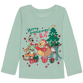 Baby & Toddler Girl Jumping Beans® Disney's Winnie The Pooh Merry Friend-mas Long Sleeve Graphic Tee