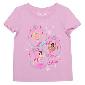 Baby & Toddler Girl Jumping Beans® Barbie Nutcracker Ornament Short Sleeve Graphic Tee