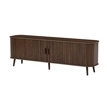 70-inch Modern TV Stand for TVs up to 80 in Dark Brown