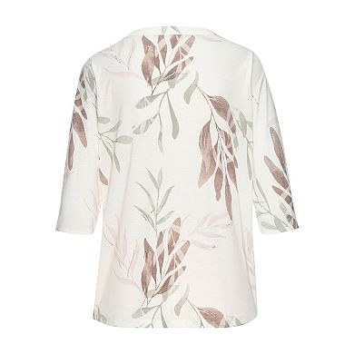 Lascana Women's Button V-Neck Top