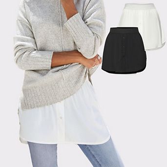 Lascana Women's 2 pk Blouse Shirt Extenders