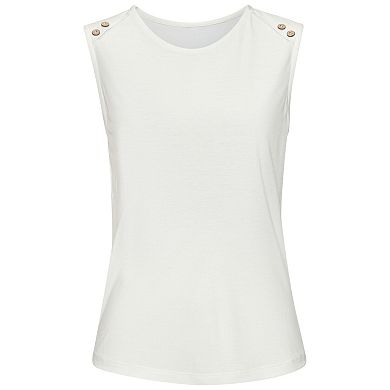 Lascana Women's Button Detail Top