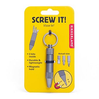 Kikkerland 3 Bits Magnetic Screwdriver Keychain