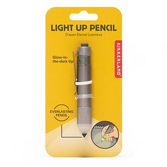 Kikkerland Light Up Pencil With Glow-In-The-Dark Tip