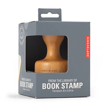 Kikkerland "From the Library Of" Book Stamp & Ink Set