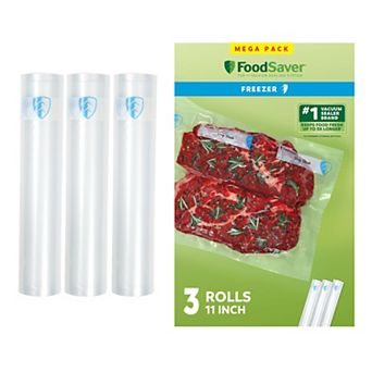 FoodSaver 3-Pack 11-inch Vacuum Sealer Rolls for Food Storage