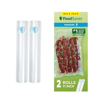 FoodSaver 11-inch x 12.5-foot Vacuum Sealer Freezer Rolls 2-Pack