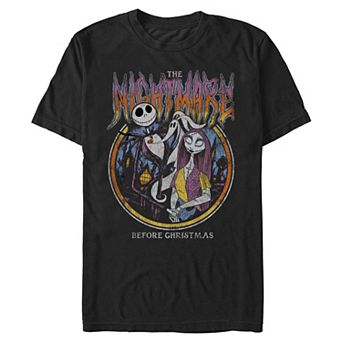 Big & Tall Disney's Jack Skellington And Sally Stamp Graphic Tee