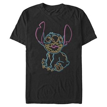 Big & Tall Disney's Stitch Neon Lights Graphic Tee