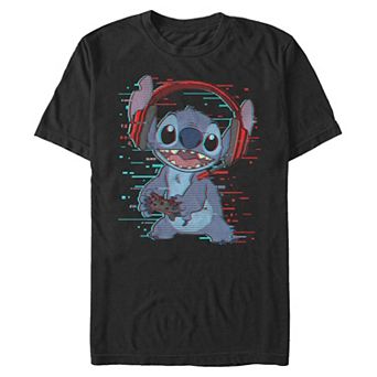 Big & Tall Disney's Stitch Glitchy Gamer Graphic Tee
