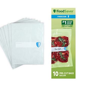 FoodSaver Gallon Pre-Cut Vacuum Seal Freezer Bags 10-Pack