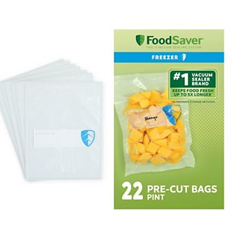 FoodSaver Pint Pre-Cut Vacuum Seal Freezer Bags 22-Pack
