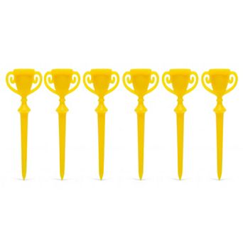 Kikkerland Trophy Golf Tees 6-Pack