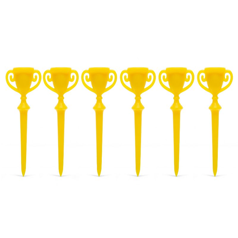 Kikkerland Trophy Golf Tees 6-Pack, Multi