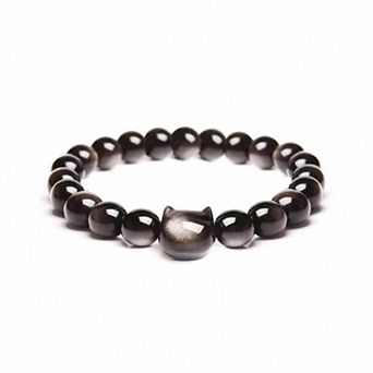 Obsidian Bead Bracelet