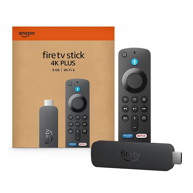 Amazon Fire TV Stick 4K Plus with AI Search & Wi-Fi 6 Streaming Device, Black