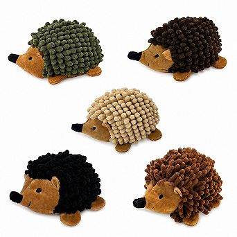 Hedgehog Squeaky Dog Toy Set
