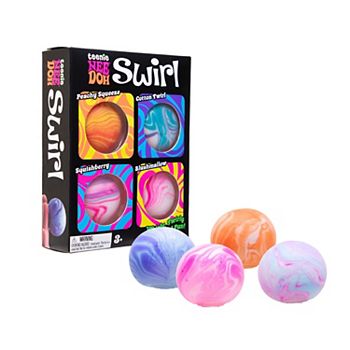 Nee Doh 4-Pack Teenie Swirl Sensory Fidget Balls