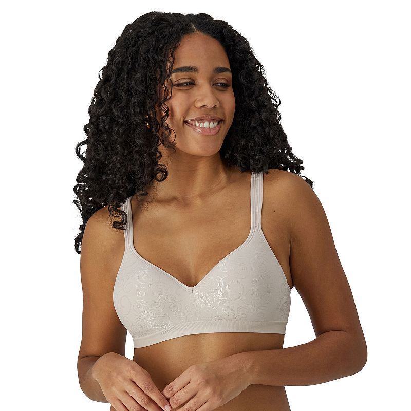 Bali Comfort Revolution Wireless Bra DF3463, Adult Unisex, Size: 36 B, Pink Swirl