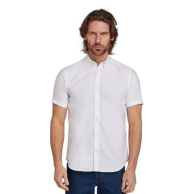 Raging Bull Mens Oxford Lightweight Short-Sleeved Shirt