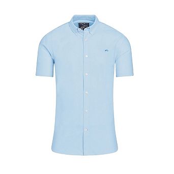 Raging Bull Mens Oxford Lightweight Short-Sleeved Shirt