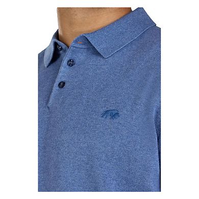 Raging Bull Mens Knitted Short-Sleeved Polo Shirt