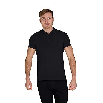 Raging Bull Mens Knitted Short-Sleeved Polo Shirt