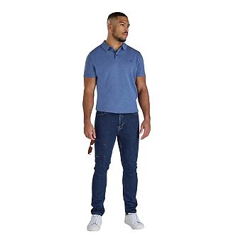 Raging Bull Mens Knitted Short-Sleeved Polo Shirt