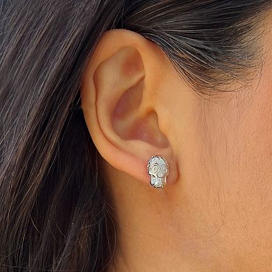 DAY OF THE DEAD SKULL STUD EARRINGS