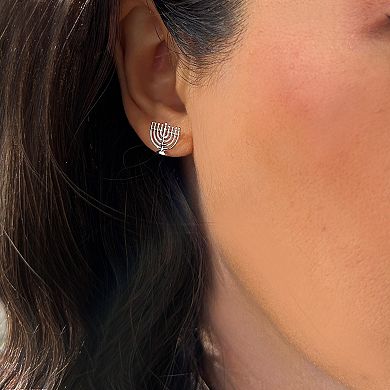 MENORAH STUD EARRINGS